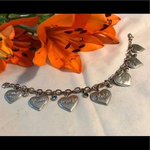 🌞 Hearts charms bracelet
